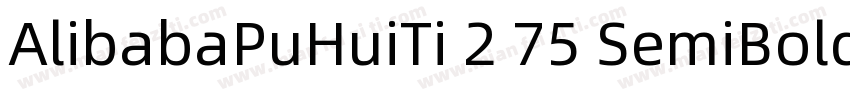 AlibabaPuHuiTi 2 75 SemiBoldttf字体转换